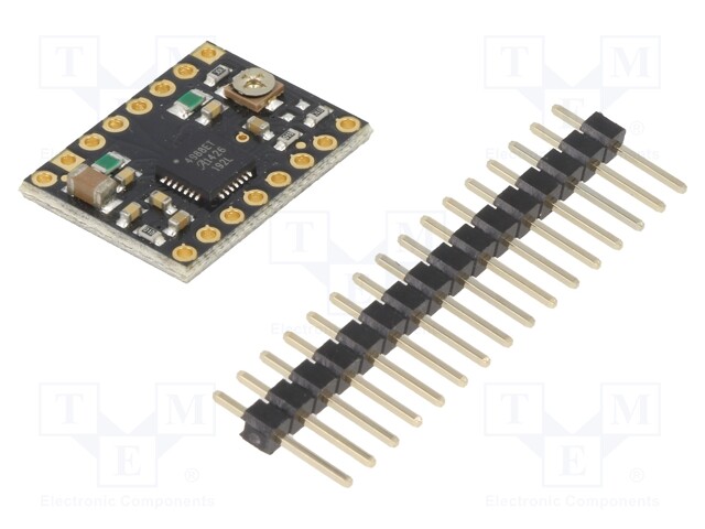 ASKELMOOTTORIN OHJAIN - A4988 - 1,2A - UMOT.-TULO: 8÷35V - MUSTA - Moottoreiden moduuliajurit - POLOLU-2128 - 1