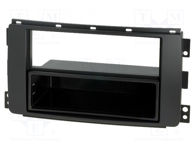AUTORADION KEHYS - SMART - 2 ISO - MUSTA - Kehykset autoradioille - RAM-40.238 - 1