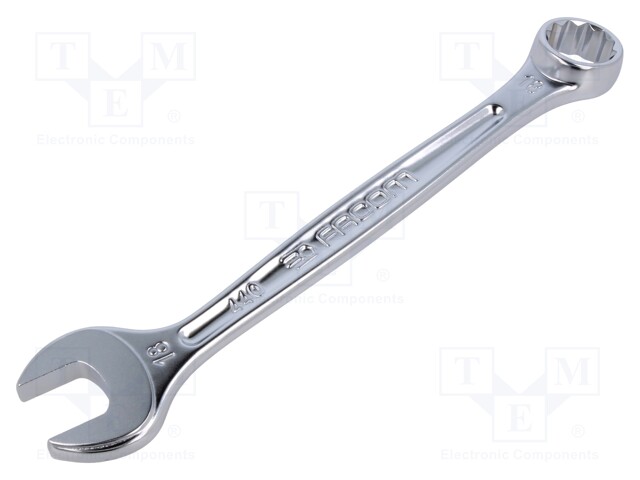 WRENCH: COMBINATION SPANNER - DOUBLE-SIDED - 18MM - L: 208MM - SATIN - Vääntötyökalut ja kiintolenkit - FACOM-440.18 - 1