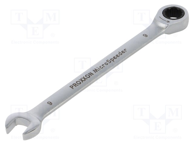 WRENCH: COMBINATION SPANNER - RATTLE - 9MM - MICROSPEEDER - Vääntötyökalut ja kiintolenkit - PR23258 - 1