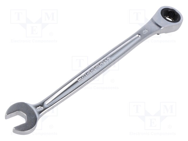WRENCH: COMBINATION SPANNER - RATTLE - 8MM - L: 140MM - SATIN - Vääntötyökalut ja kiintolenkit - FACOM-467B.8 - 1