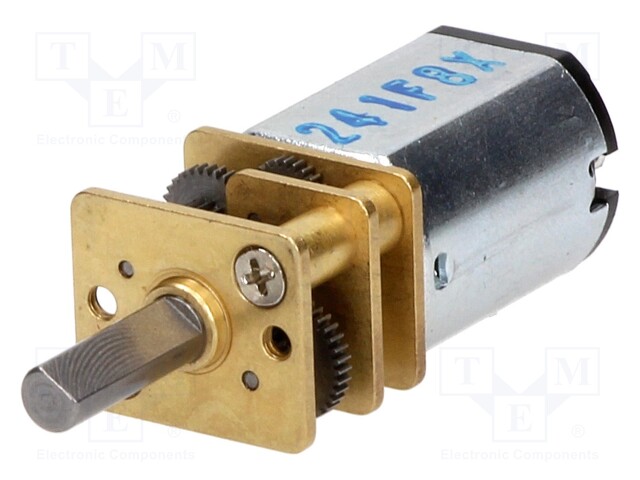 DC MOOTTORI VAIHTEELLA - MEDIUM POWER - 6VDC - 670MA - MAX.127MNM - DC moottorit - POLOLU-2368 - 1