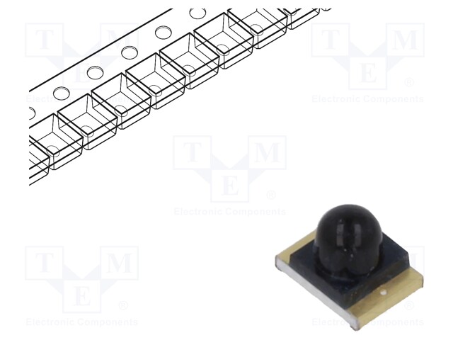 FOTODIODI PIN - 1,8MM - SMD - 940NM - 10NA - KUPERA - MUSTA - Fotodiodit - PD42-21BTR8 - 1