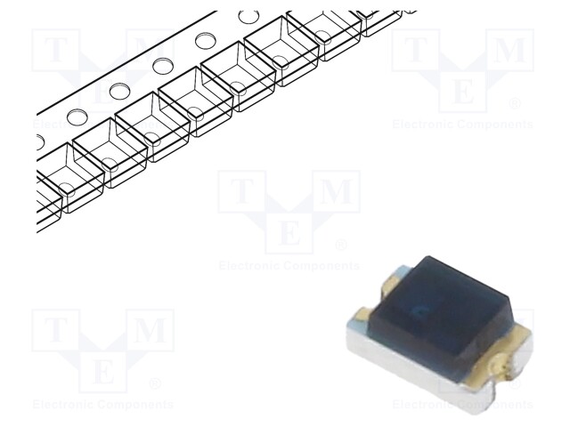 FOTOTRANSISTORI - 0805 - SMD - KOOT: 2X1,2X1MM - ?P MAX: 940NM - 30V - Fototransistorit - PT17-21BL41TR8 - 1