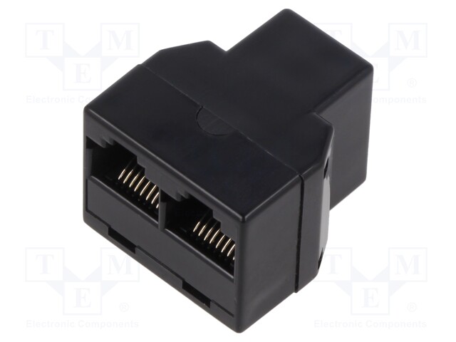 HAAROITIN - CAT: 5E - 8P8C - RJ45-PISTORASIA,RJ45-PISTORASIA X2 - Y - RJ liittimet - TEL-0036-8 - 1