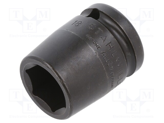 HYLSY - 6-KULMA,HYLSY-ISKUVAIKUTUS - HEX 18MM - 1/2" - IMPACT - Hylsyavaimet - ST-23010018 - 1