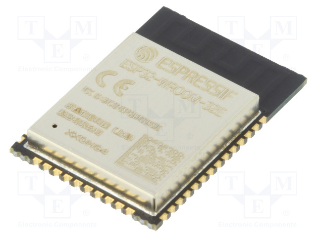 IOT MODUULI - BLUETOOTH: BLE - 19,5DBM - WIFI - PCB - SMD - 18X25,5X3,1MM - IoT (WiFi/Bluetooth) moduulit - ESP32-WROOM-32E-8 - 1