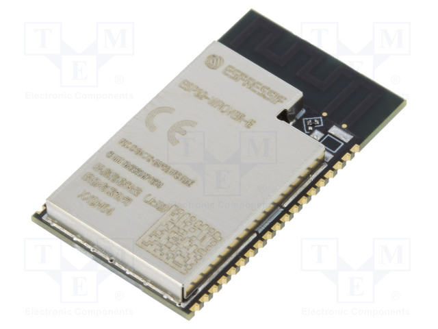 IOT MODUULI - BLUETOOTH: BLE - 19,5DBM - WIFI - PCB - SMD - 18X31,4X3,3MM - IoT (WiFi/Bluetooth) moduulit - ESP32-WROVER-E-8 - 1