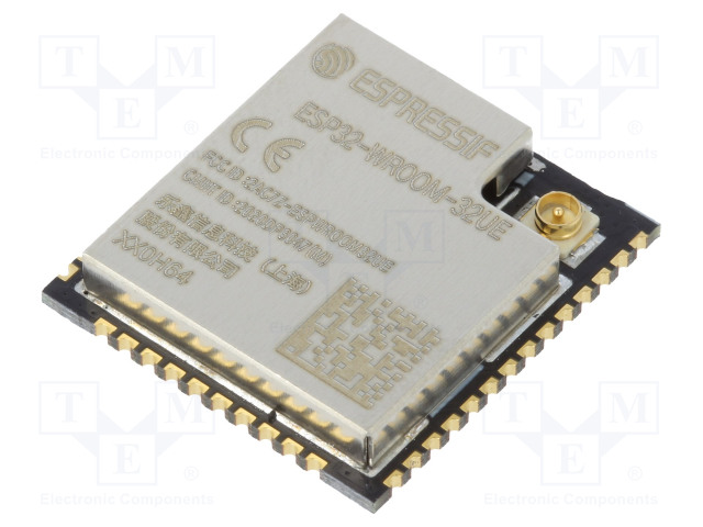 IOT MODUULI - BLUETOOTH: BLE - 19,5DBM - WIFI - SMD - 18X19,2X3,2MM - IoT (WiFi/Bluetooth) moduulit - ESP32-WROOM-32UE-8 - 1