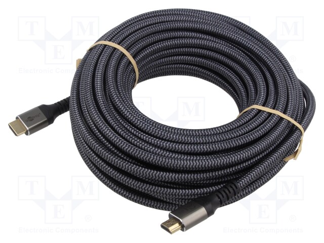 KAAPELI - HDMI-PISTOKE,MOLEMMIN PUOLIN - PVC - TEKSTIILI - PIT: - HDMI, DVI, DisplayPort johdot - GOOBAY-PLUS-64998 - 1