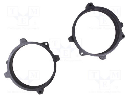 KAIUTTIMEN KOROKERENGAS - MDF - 130MM - BMW - KYLLÄSTETTY - 2KPL - Kaiuttimen MDF soviterenkaat - D.MDF.BMW08 - 1