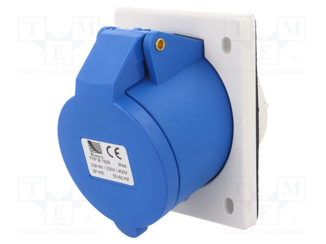 KOJELIITIN RUNKO NAARAS - 32A - 400VAC - IEC 60309 - IP44 - AC liittimet ja rungot - PB.1928 - 1