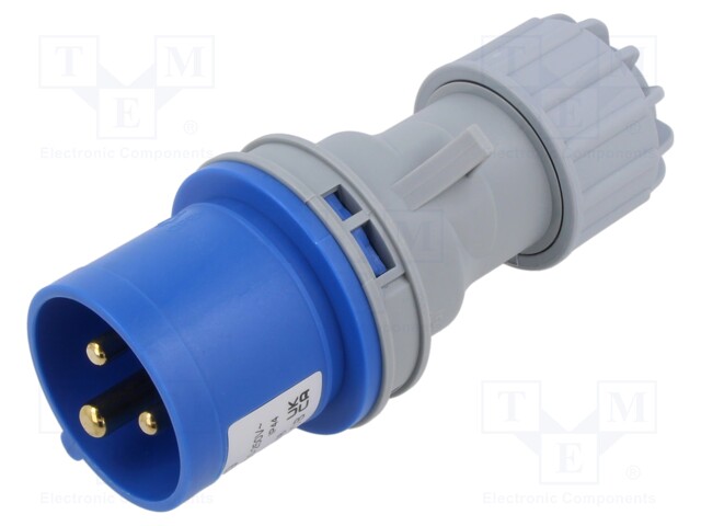 KOJELIITIN UROS - 16A - 230V - IEC 60309 - IP44 - PIN: 3 - AC liittimet ja rungot - QX-248 - 1