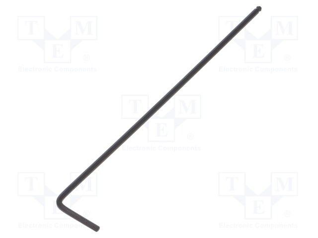 WRENCH: HEX KEY - SPHERICAL - HEX 1.5MM - OVERALL LEN: 91MM - Kuusiokolo- ja TORX avaimet - WIHA.05638 - 1