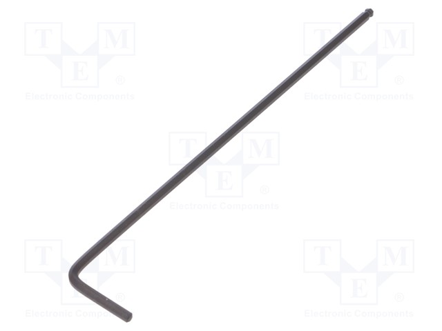 WRENCH: HEX KEY - SPHERICAL - HEX 2MM - OVERALL LEN: 101MM - Kuusiokolo- ja TORX avaimet - WIHA.03868 - 1