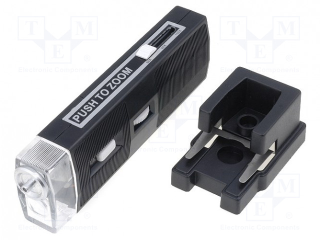 KÄSIMIKROSKOOPPI - SUUR: X60÷X100 - 155X49X25MM - 80G - Mikroskoopit - MIKR-58 - 1