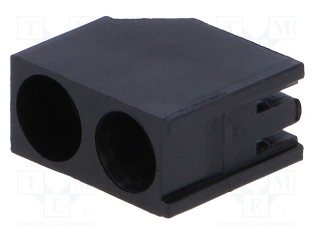 LED-DIODIN KOTELO - 5MM - POLYAMIDI - KULMAMALLI - MUSTA - UL94V-2 - LEDkaulukset - FIX-LED-528 - 1