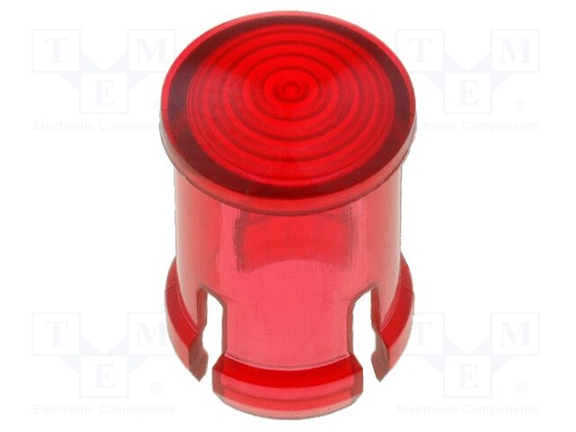 LED-LINSSI - PYÖREÄ - PUNAINEN - MATALAPROFIILINEN - 5MM - Linssit LEDeille - KEYS8668 - 1