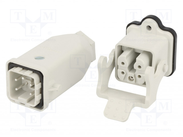 HDC LIITIN - UROS + NAARAS - GWCONNECT - PIN: 5 - 10A - 400V - 4+PE - M20 - GWconnect liittimet - MX-93603-0028 - 1