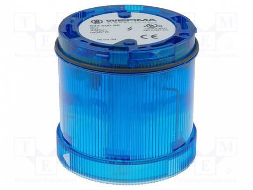 AUTOMATION MODULE: LIGHT SIGNALLER - BLUE - XENON ARC LAMP - 230VAC - Teollisuuden merkinantolaitteet - WER-64350068 - 1