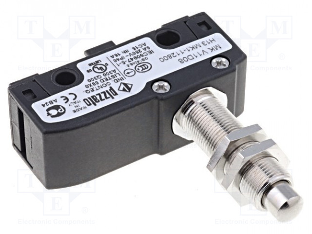 MICROSWITCH SNAP ACTION - 5A/250VAC - 4A/24VDC - WITH THREADED PIN - SANP ACTION mikrokytkimet - MKV11D08 - 1