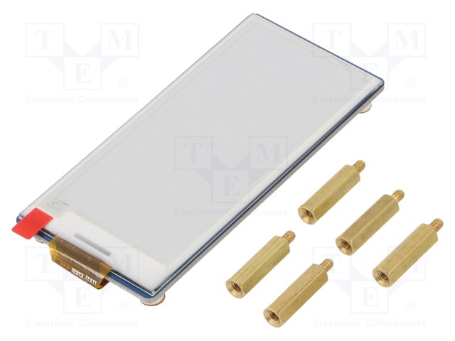 NÄYTTÖ: E-PAPERI - 2,9" - 296X128 - NÄYTÖN ULKOMITAT: 66,89X29,05MM - E-paperi - WSH-19408 - 1