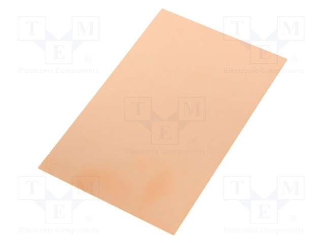 PIIRILEVY FR4 - LASIKUITU-EPOKSI - 0,8MM - L: 160MM - W: 100MM - Piirilevyt 1-puoleiset - LAM100X160E0.8 - 1