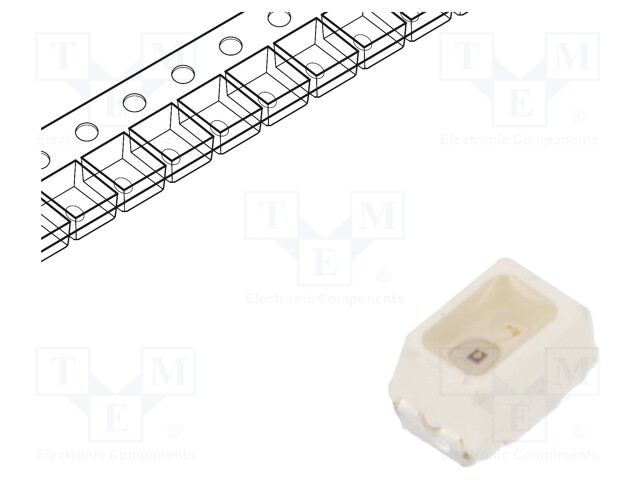 LED - VIHREÄ - SMD - MINI PLCC2 - 14÷28MCD - 2,2÷2,6VDC - 2,3X1,3X1,4MM - Pintaliitos LED - VLMP23L2M2-GS08 - 1