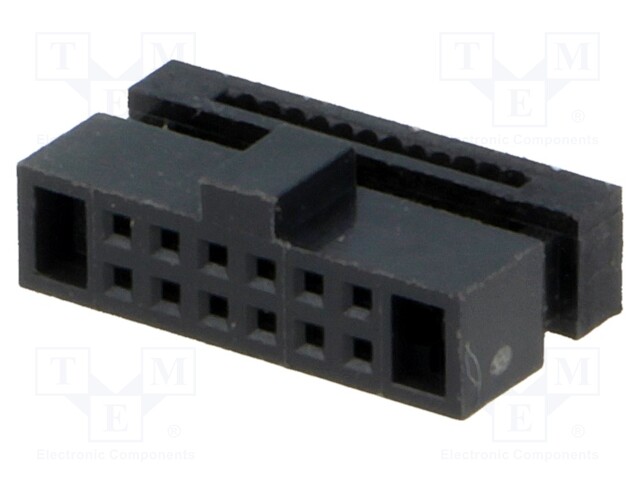 LIITIN: IDC - PISTOKE - NAARAS - PIN: 12 - IDC - - 1,27MM - 2X6 - IDC liittimet - DS1017-01-12NA8 - 1