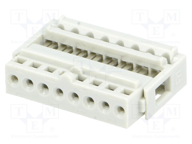 LIITIN: IDC - PISTOKE - NAARAS - PIN: 8 - IDC - THT - 2,54MM - 1X8 - 2,54MM - IDC liittimet - N1608 - 1