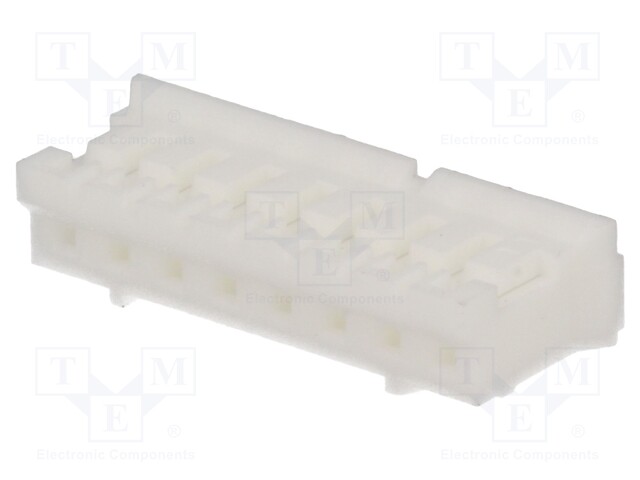 LIITIN: JOHTO-LEVY - PISTOKE - NAARAS - PIN: 8 - NXG - JOHTOON - 2MM - 1X8 - Signaaliliittimet rasteri 2,00mm - NXG-08 - 1