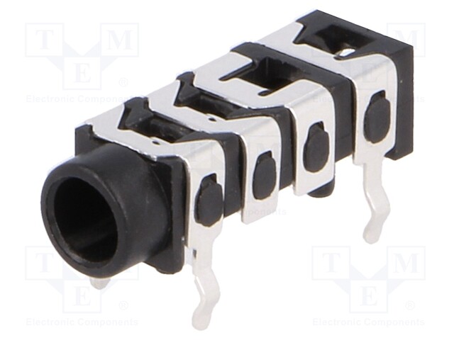LIITIN: JACK 3,5MM X 16,8MM - N LIITINAARAS - NAVAT: 4 - THT - Plugit ja jakit - FC68128 - 1