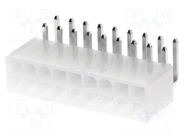 LIITIN: JOHTO-LEVY - PISTORASIA - UROS - PIN: 18 - N42G - 600V - 9A - THT - Signaaliliittimet rasteri 4,20mm - N42GK-18 - 1