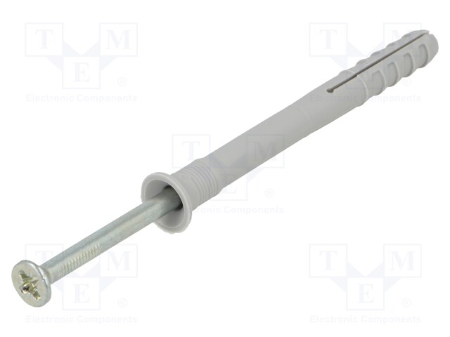 PLASTIC ANCHOR - WITH SCREW - 8X80 - ZINC-PLATED STEEL - N - 50PCS - 8MM - Ruuvit - muut - FISCHER-50358 - 1