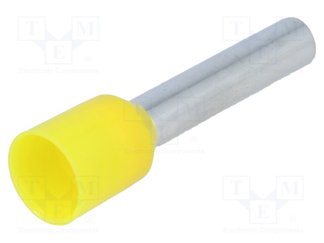 PÄÄTEHOLKKI - ERISTETTY - KUPARI - 6MM2 - 18MM - TINATTU - Pääteholkit ja jatkoholkit - TUL-RI-06018 - 1