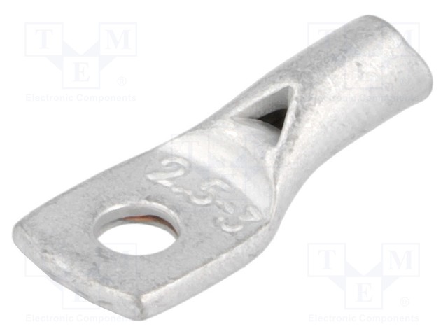 PÄÄTE: PUTKIKAAPELIKENKÄ - M3 - 2,5MM2 - PURISTETTAVA - TINATTU - Eristämättömät liittimet - VA01-0028 - 1