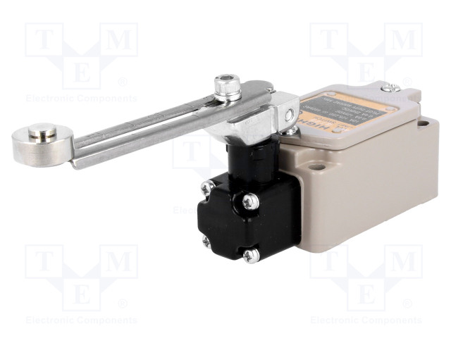 RAJAKYTKIN - SÄÄDETTÄVÄ VIPU R 90MM, Ø17,5MM METALLIRULLA - 10A - Rajakytkimet - WL-5108 - 1