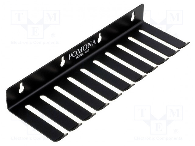 RIPUSTIN MITTAUSJOHTOJA VARTEN - RAKOJEN LUKUMÄÄRÄ: 10 - TERÄS - Ripustimet ja telineet johdoille - POM-4408 - 1