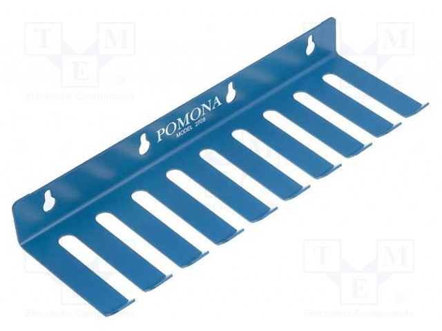 RIPUSTIN MITTAUSJOHTOJA VARTEN - RAKOJEN LUKUMÄÄRÄ: 9 - TERÄS - Ripustimet ja telineet johdoille - POM-2708 - 1