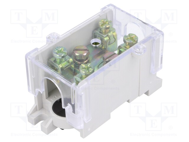 LIITIN: RIVILIITIN - 101A - RUUVI TERMINAALI - HARMAA - 25MM2 - NAVAT: 1 - Riviliittimet - PE.4028 - 1