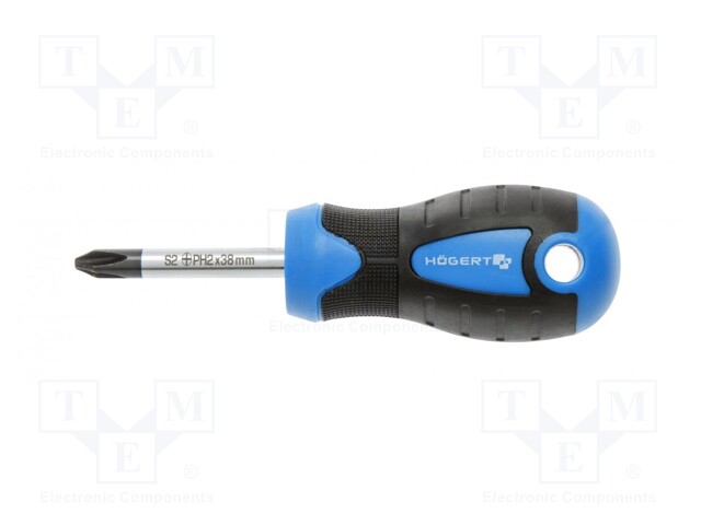 SCREWDRIVER: STANDARD - PHILLIPS - PH2 - 38MM - Ruuvimeisselit ja sarjat - HT1S028 - 1