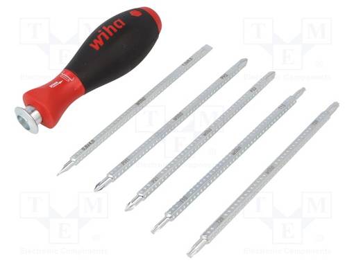 SCREWDRIVER: UNIVERSAL-SET - PHILLIPS,POZIDRIV®,SLOT,TORX® - 6MM - Ruuvimeisselit ja sarjat - WIHA.32298 - 1