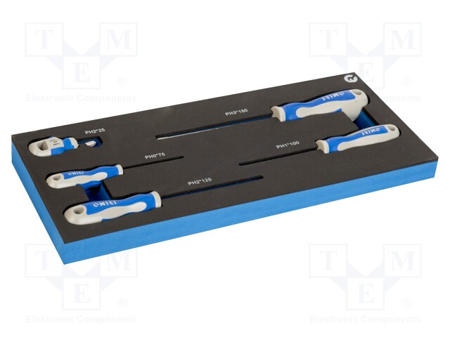 SCREWDRIVER: UNIVERSAL-SET - PHILLIPS - PH0,PH1,PH2,PH3 - 5PCS. - Ruuvimeisselit ja sarjat - SA.IFF1E008 - 1