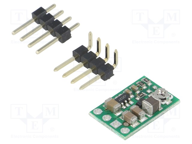 STEP DOWN MUUNNIN - LÄHTÖJÄNNITE 2,5÷7,5V - TULOJÄNNITE 4÷50V - 600MA - 15X10MM - Virransyöttömuuntimet - POLOLU-3798 - 1