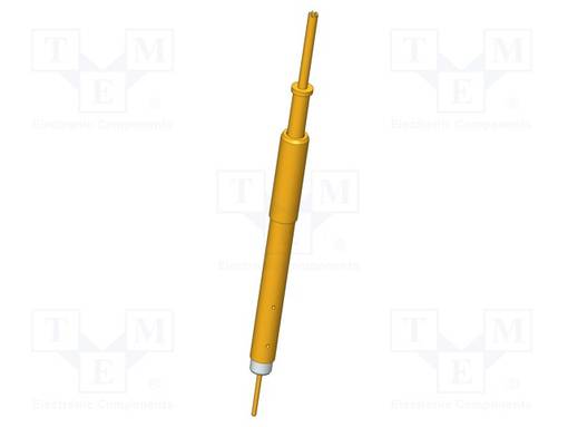 TESTAUSNEULA - 5,2MM - 5A - CUBE - KULLATTU - Ø: 1MM - HAMMASTETTU - L: 49MM - Mittausneulat - SKS-415-0028 - 1