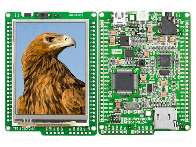 TFT NÄYTTÖ - 2,8" - 240X320 - LIITÄNTÄ: USB OTG - OHJAIN: ILI9341 - Älykkäät näytöt - MIKROE-608 - 1