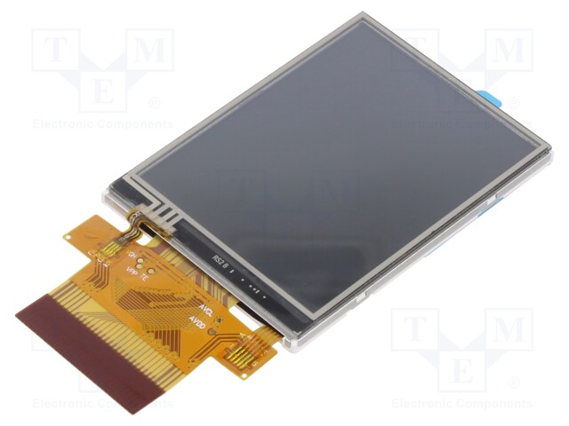 TFT NÄYTTÖ - 2,8" - 240X320 - VALAISTUS: LED - KOOT: 50X69,2X4,25MM - TFT-näytöt - PH240320T068-LAB08 - 1