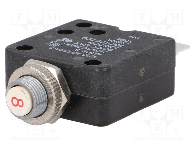 VIRRANKATKAISIN - UZNAM: 250VAC - 50VDC - 8A - SPST-NC - NAVAT: 1 - MCB - Johdonsuojakatkaisijat - W58-XB1A4A-8 - 1