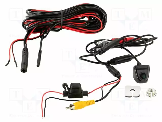 PERUUTUSKAMERA - 120° - MUSTA - 12VDC,24VDC - 25,5X28X23,5MM - KAMERA - Multimedia-adapterit - 771000-6708 - 1