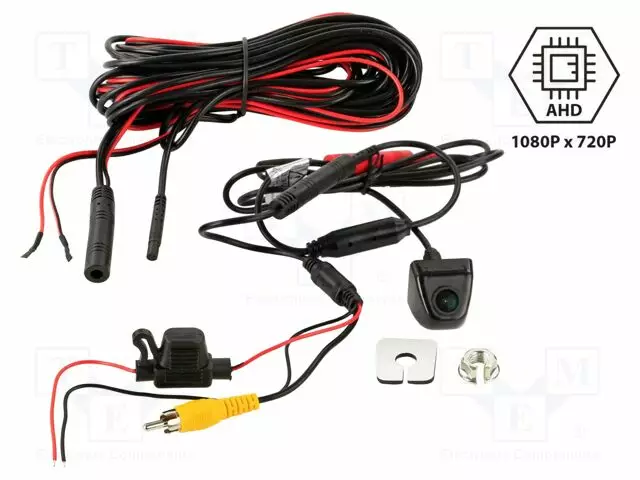 PERUUTUSKAMERA - 170° - MUSTA - 12VDC,24VDC - 25,7X28X23,5MM - KAMERA - Multimedia-adapterit - 772000-6708 - 1